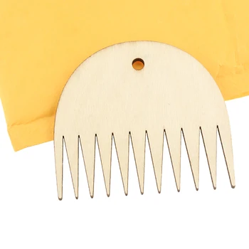 1 Бр 7,6 см * 7 см и Инструменти за тъкане на Гоблени Дървена четка за коса САМ Зъбни Гребен Шевни Инструменти И аксесоари