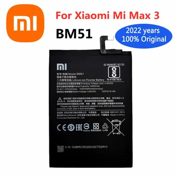 100% чисто Нов Оригинален Xiao Mi Взаимозаменяеми Батерия BM51 5500 mah За Xiao Mi Max 3 Mi Max3 Смарт Мобилен Телефон Акумулаторни Батерии