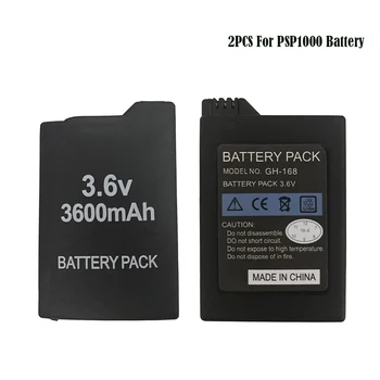 2 елемента 3600 mah Батерия За Sony PlayStation Portable PSP 1000 PSP1000 Конзола Геймпад Акумулаторни Батерии