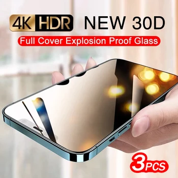 3 Бр. Пълно Покритие Анти-Спайуер Защитно Фолио За iPhone 14 Pro Max Privacy Glass i Phone 14 ProMax 14 + Iphone14 Plus Закалено стъкло