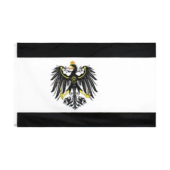 90x150 см Германия Пруски Немски Банер Флаг на Прусия