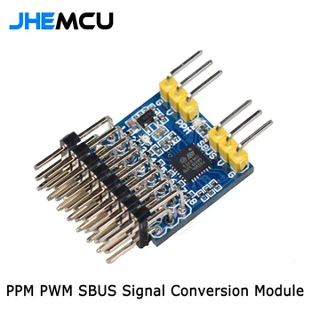 JHEMCU СПП-SBUS 8-Канален Преобразувател на СПП 15A 3,3-20 PPM за PWM SBUS за Преобразуване на сигнала приемници FLYSKY IA6B FRSKY X8R