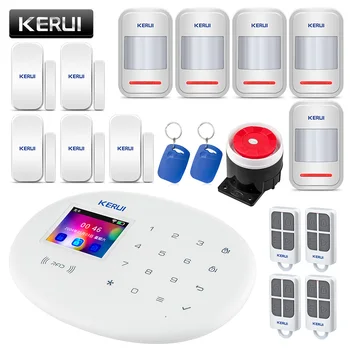 KERUI W20 WIFI GSM 4G Аларма Домашна Безжична Сигурност на Hristo Smart APP контролен Панел PIR Детектор на Движение на Вратата Сензор Комплект Аларма