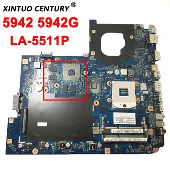 LA-5511P MBPMN02001 за ACER Aspire 5942 5942G дънна платка на лаптоп REV.2.0 HM55 HD5650M/4650M GPU DDR3 100% тестова работа