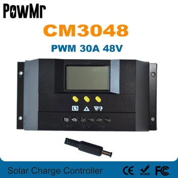 PowMr PWM 30A 48 В Слънчев Контролер LCD Фотоэлектрическая Панел Контролер на Заряд на Батерията соларна Система За Използване в Домашни условия на Закрито Juta CM3048