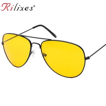 RILIXES Шофьорски Очила за Нощно Шофиране Очила на Мъже, Жени UV400 Нюанси Пилот Слънчеви Очила, Мъжки, Женски Очила за Нощно Виждане