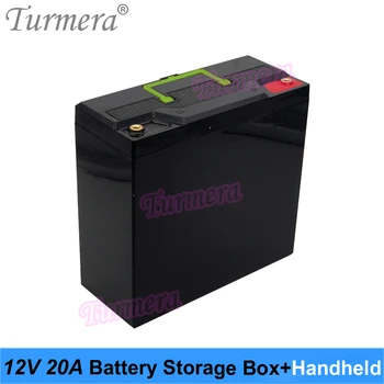 Turmera 12 В 20Ah Непрекъсваемо Захранване Батерия Кутия за Съхранение на 20*32700 3.2 В Lifepo4 Батерии и 56*Литиеви Батерии 18650