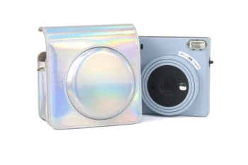 Защитен калъф за фотоапарат CAIUL за фотоапарат непосредствена печат Fujifilm Instax Square SQ1 с Регулируем пагон (Лъскав)