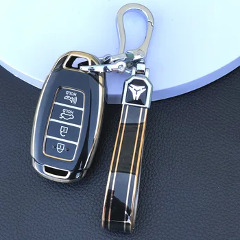 НОВ Калъф за Ключове от TPU за Hyundai PALISADE Ix35 Ix25 SANTA SONATA Reina Ключодържател 4 Бутона Защитен Калъф за Дистанционно Управление на Автомобилни Аксесоари