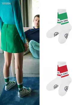 Новите дамски чорапи за голф Four Seasons Модни Дишащи Спортни Чорапи в Тон Цвят