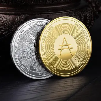 Позлатена Монета Cardano ADA Криптовалюта Физическа са подбрани Метална Монета