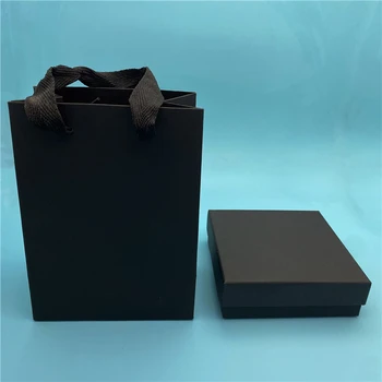 Покрита Кутия От Крафт-Хартия Подарък Обици Огърлица, Пръстен, Гривна Скоростна Чанта Ковчег За Бижута На Едро На Склад