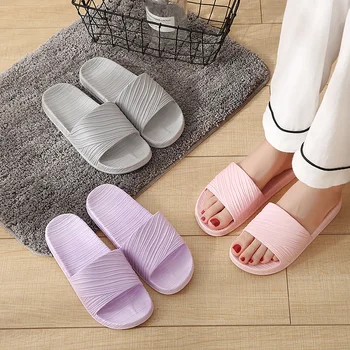 Семейна баня двойка тапочек за душата в японски стил нескользящие отвън, за да носи думата флип-флоп дамски летни домашни обувки