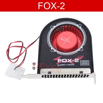 Система на FOX-2 Вентилатор DC12V 2pin за Компютърно Шаси на Вентилатора за Охлаждане на Слот PCI Битов Вентилатор, Охладител Дълъг експлоатационен живот Дизайн, Носещи Висок Въздушен Поток
