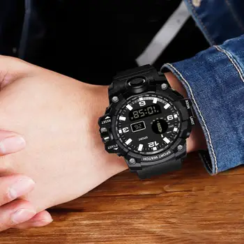 Стилни Електронни Часовници Корейски стил Точни Спортни Водоустойчив Многофункционален дигитален Часовник