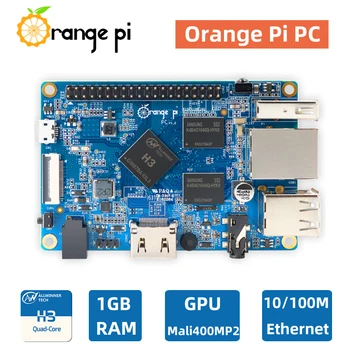 Такса PC Orange Pi 1 GB оперативна памет, Четириядрен процесор Allwinner H3 CSI Помещение 40Pin GPIO HDMI-съвместима Поддръжка на мини КОМПЮТЪР с Android OS Ubuntu, Debian